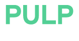 Pulp logo - the word PULP with a small sub text reading confidential shredding